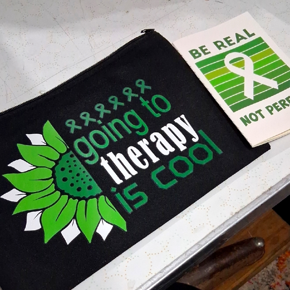 Black and Green Therapy Pouch